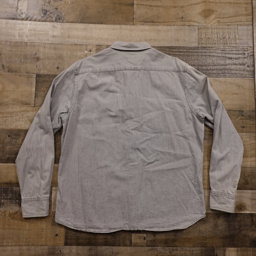 UNTUCKit Button Up Shirt Men’s XL Gray Utility Workwear Cotton Casual - Picture 7 of 7
